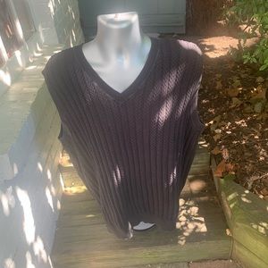 Firethorn Black Sleeveless Vest Men's Size XL